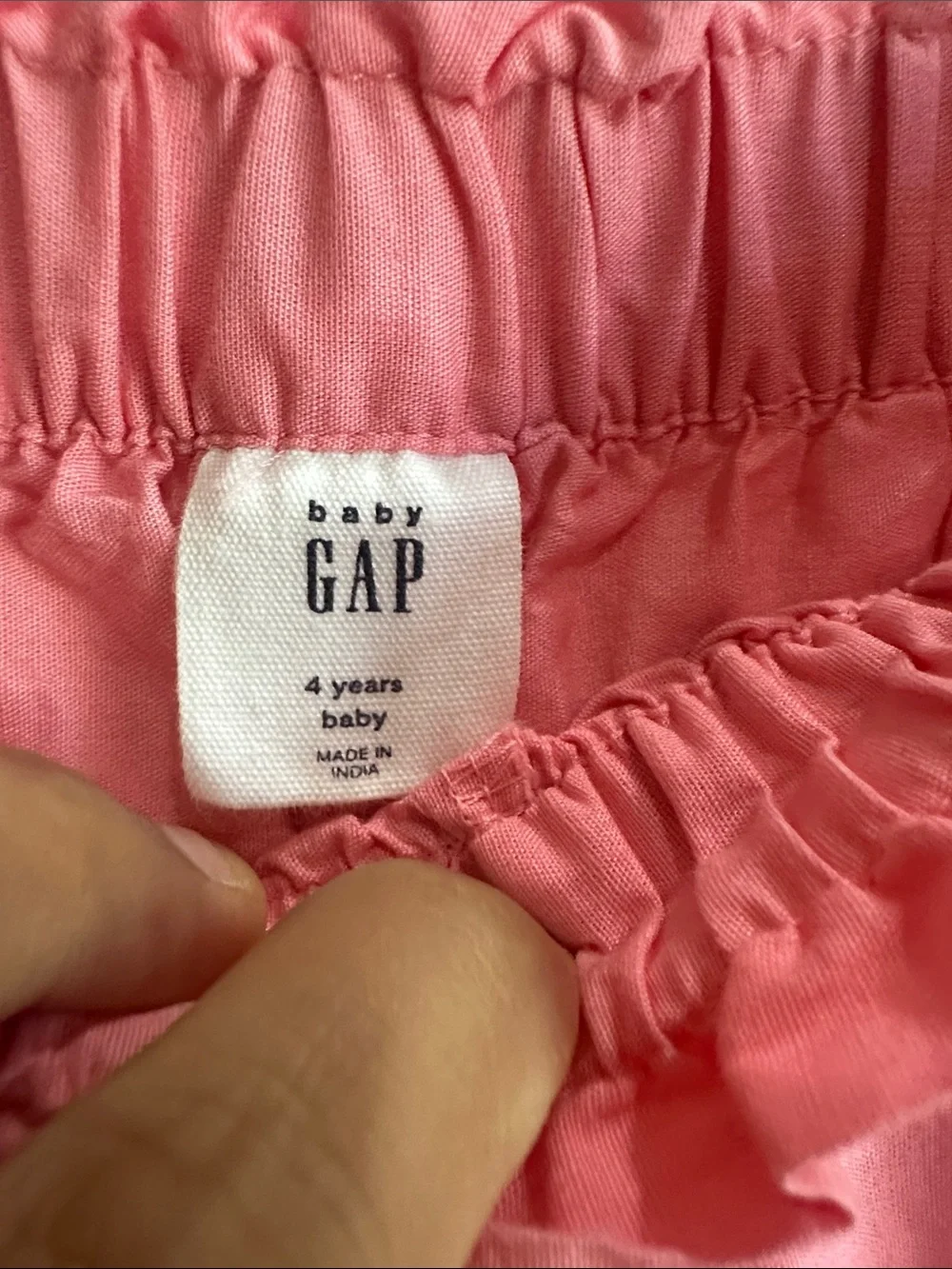 NEW GAP Baby Coral Pink Elastic Waist Skirt size 4